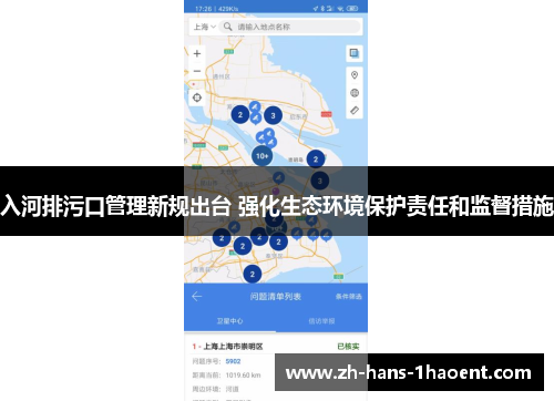 入河排污口管理新规出台 强化生态环境保护责任和监督措施